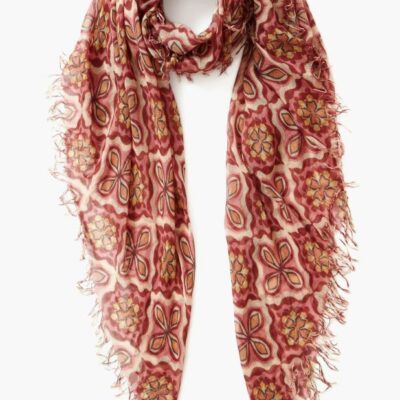 Accessory Chan Luu  | Pomegranate Crux Cashmere And Silk Scarf