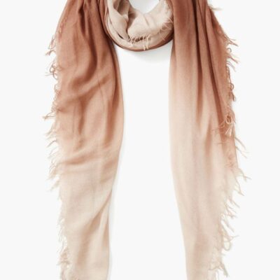 Accessory Chan Luu  | Cognac Dip-Dyed Cashmere And Silk Scarf