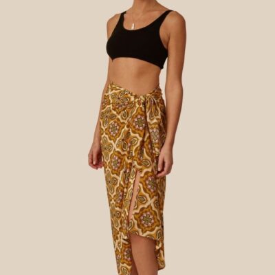 Clothing Chan Luu  | Mineral Yellow Crux Sarong