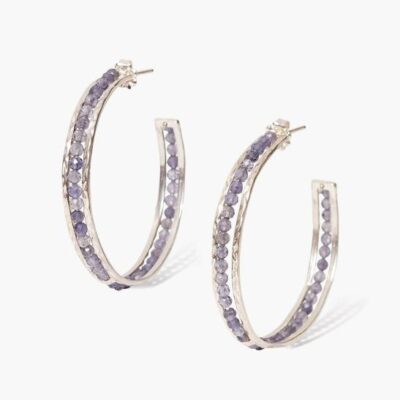 Jewelry Chan Luu  | Sedona Hoop Earrings Iolite