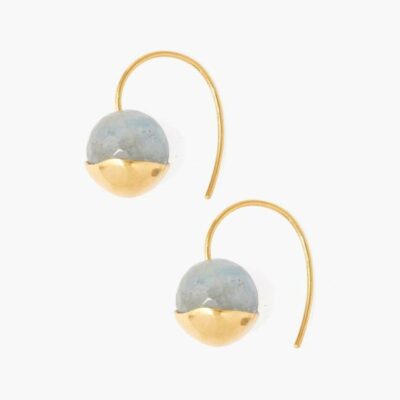 Jewelry Chan Luu  | Gold Dipped Aquamarine Earrings