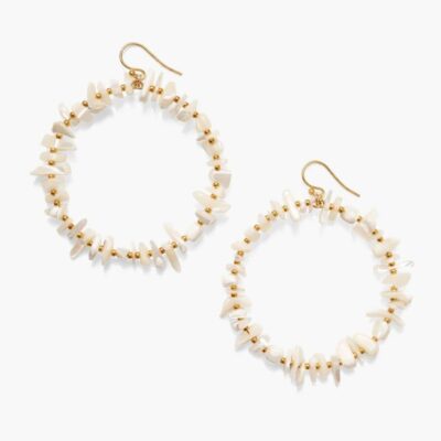 Jewelry Chan Luu  | Seychelles Hoop Earrings White Mop