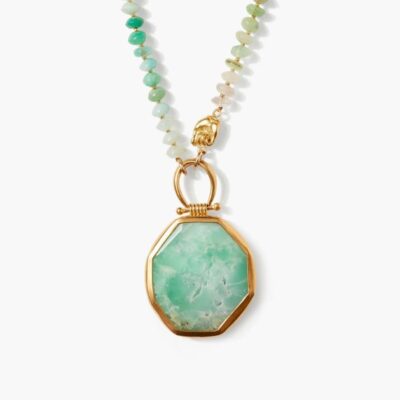 Jewelry Chan Luu  | Leon Pendant Necklace Chrysoprase