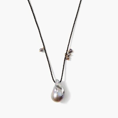 Jewelry Chan Luu  | Rosario Necklace Grey Pearl