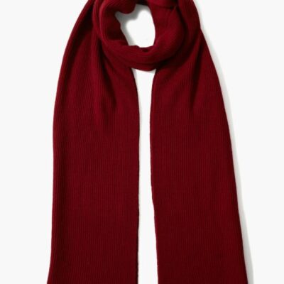 Accessory Chan Luu  | Cabernet & Pink Ribbed Cashmere And Wool Scarf