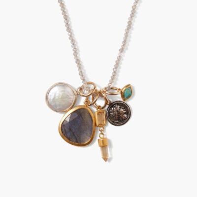 Jewelry Chan Luu  | Hypatia Charm Necklace Labradorite Mix