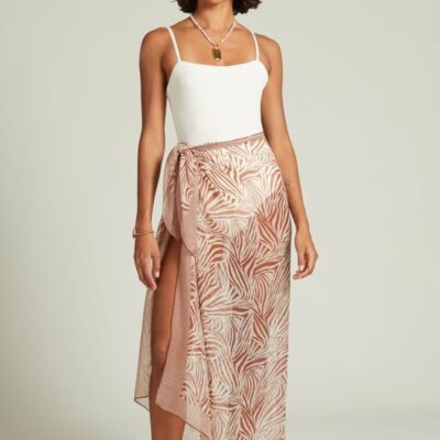 Clothing Chan Luu  | Zebra Print Sarong Sequoia