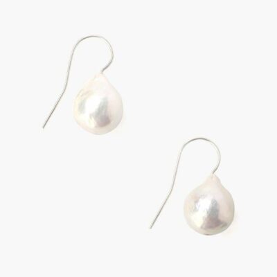 Jewelry Chan Luu  | White Baroque Pearl Drop Earrings