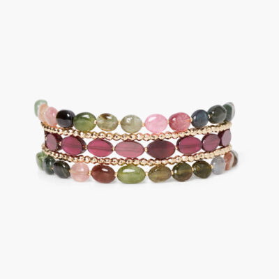 Kenai Naked Wrap Bracelet Tourmaline Mix