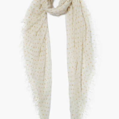 Honey Dot Cashmere and Silk Scarf