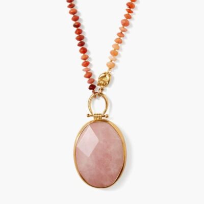 Jewelry Chan Luu  | Leon Pendant Necklace Fire Opal