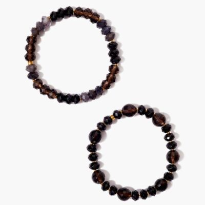 Jewelry Chan Luu  | Smoky Mix Gaia Bracelet Duo