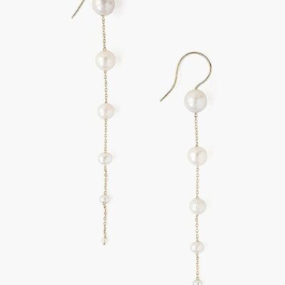 Jewelry Chan Luu  | 14K Graduated White Pearl Earrings