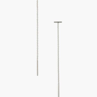 Jewelry Chan Luu  | Silver Bar Chain Thread Earrings