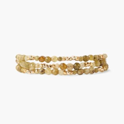 Jewelry Chan Luu  | Granada Naked Wrap Bracelet Green Garnet