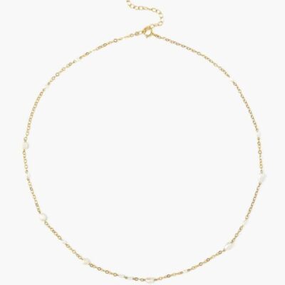 Jewelry Chan Luu  | Free-Form White Pearl Mix Short Necklace