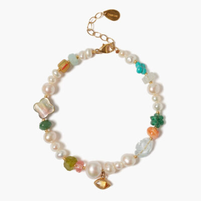 Jardin Bracelet White Pearl Mix