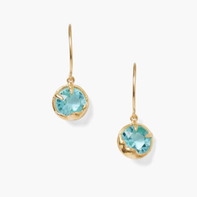 December Birthstone Earrings Turquoise Crystal