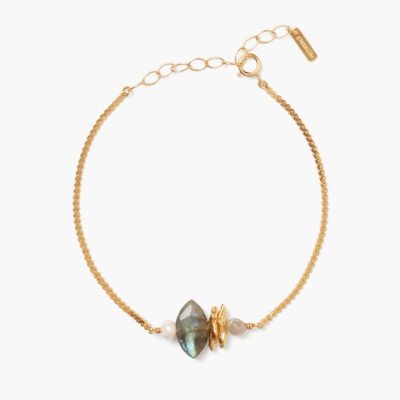 Lisbeth Bracelet Gold Labradorite Mix