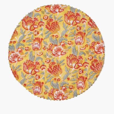 Home Chan Luu  | Tangerine Reversible Block Print Placemat Set