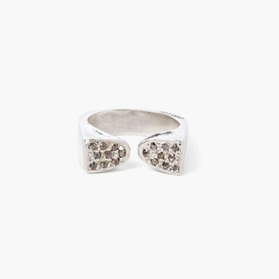 Jewelry Chan Luu  | Silver And Diamond Duo Ring