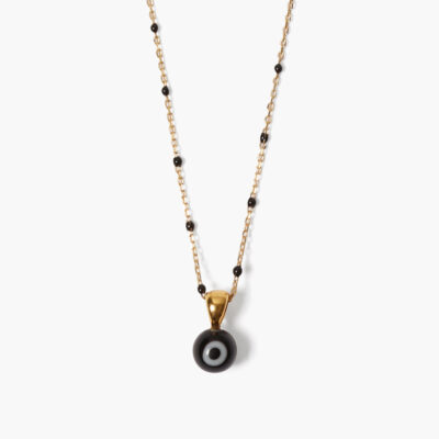 Izmir Evil Eye Necklace Black