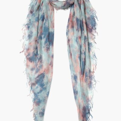 Accessory Chan Luu  | Bluefin Watercolor Cashmere And Silk Scarf