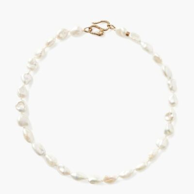 Jewelry Chan Luu  | White Keshi Pearl Cobra Necklace