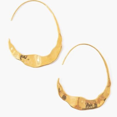 Jewelry Chan Luu  | Gold Crescent Moon Hoops