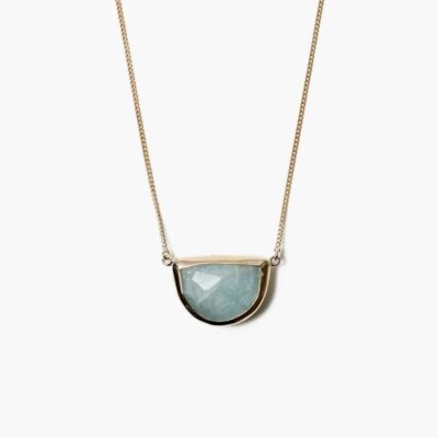 Jewelry Chan Luu  | 14K Aquamarine Luna Necklace