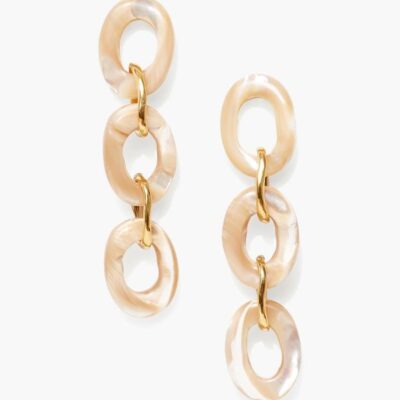 Jewelry Chan Luu  | Tidepool Link Earrings Natural Mop