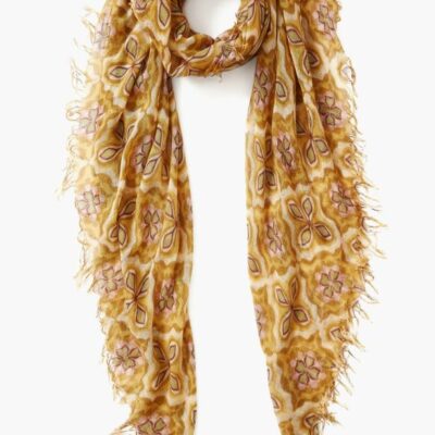 Accessory Chan Luu  | Mineral Yellow Crux Cashmere And Silk Scarf