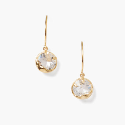 April Birthstone Earrings Diamond Crystal