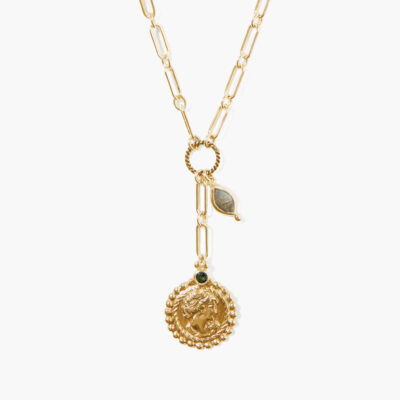 Josephine Coin Necklace Yellow Gold