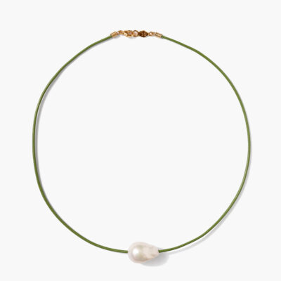 Isla Pearl Necklace Green