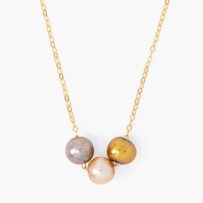 Jewelry Chan Luu  | Champagne Mix Pearl Trinity Necklace