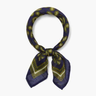 Accessory Chan Luu  | Delhi Paisley Bandana Dark Blue