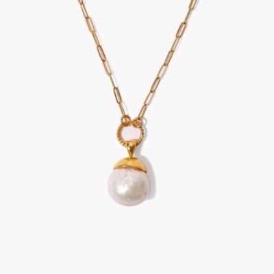 Jewelry Chan Luu  | Gold Dipped Pearl Pendant Necklace