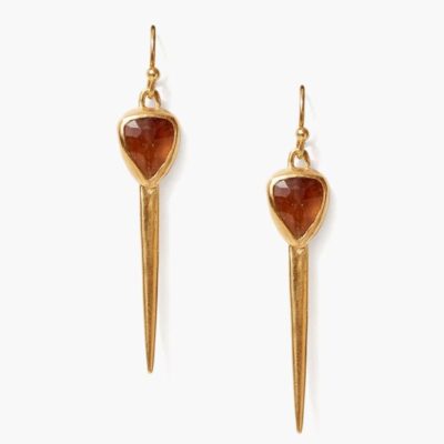 Jewelry Chan Luu  | Rahel Dagger Earrings Hessonite