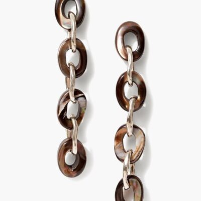 Jewelry Chan Luu  | Tidepool Link Earrings Brown Mop