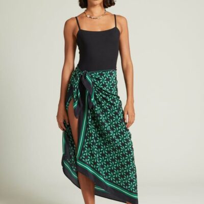 Clothing Chan Luu  | Paisley Plumeria Sarong Black