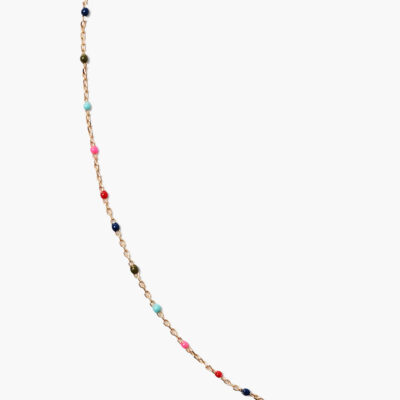 Multi Enamel Bead Necklace