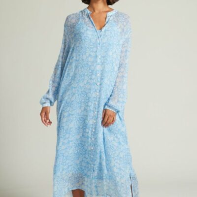 Clothing Chan Luu  | Eloise Floral Dress Baby Blue