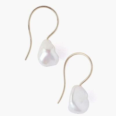 Jewelry Chan Luu  | 14K White Keshi Pearl Earrings