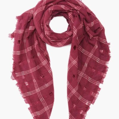 Accessory Chan Luu  | Spiced Wine Plaid Wool Scarf