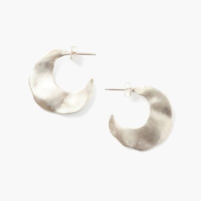 Jewelry Chan Luu  | Petite Silver Crescent Wave Earrings