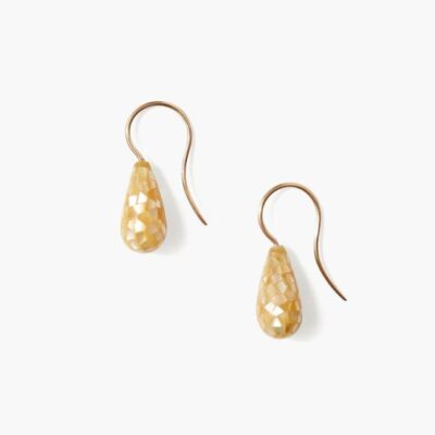 Jewelry Chan Luu  | 14K Mosaic Drop Earrings Yellow Mop