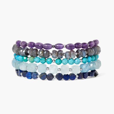 Keyes Naked Wrap Bracelet Purple Mix