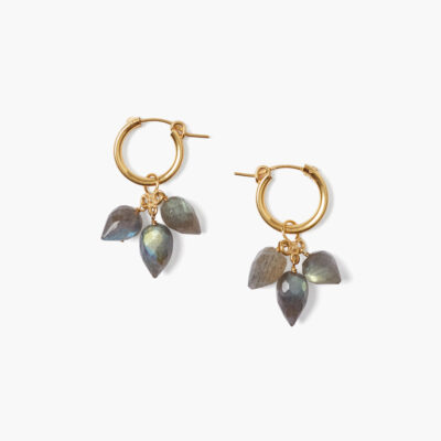 Delphine Hoop Earrings Labradorite