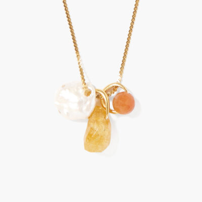 Meridian Necklace Citrine Mix